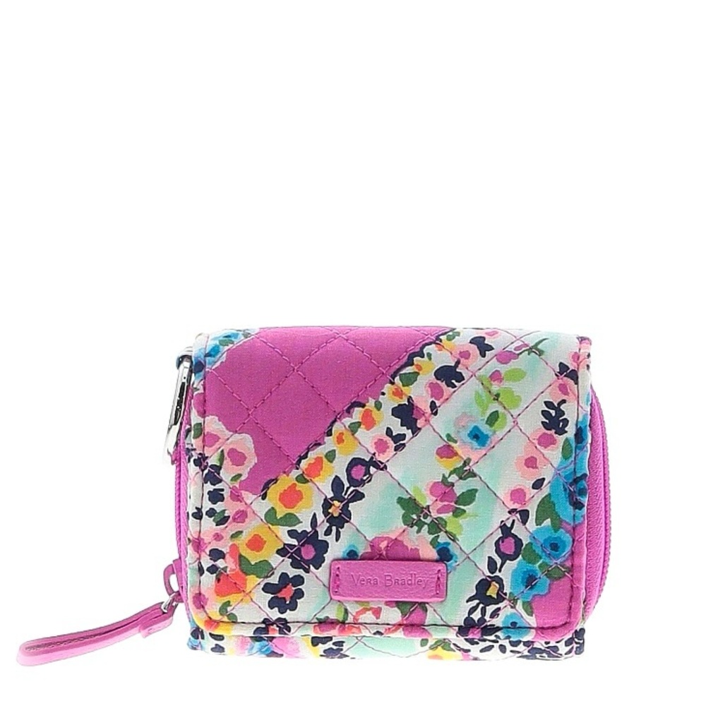 NWT Vera Bradley Pink Wildflower Paisley Card Case Wallet